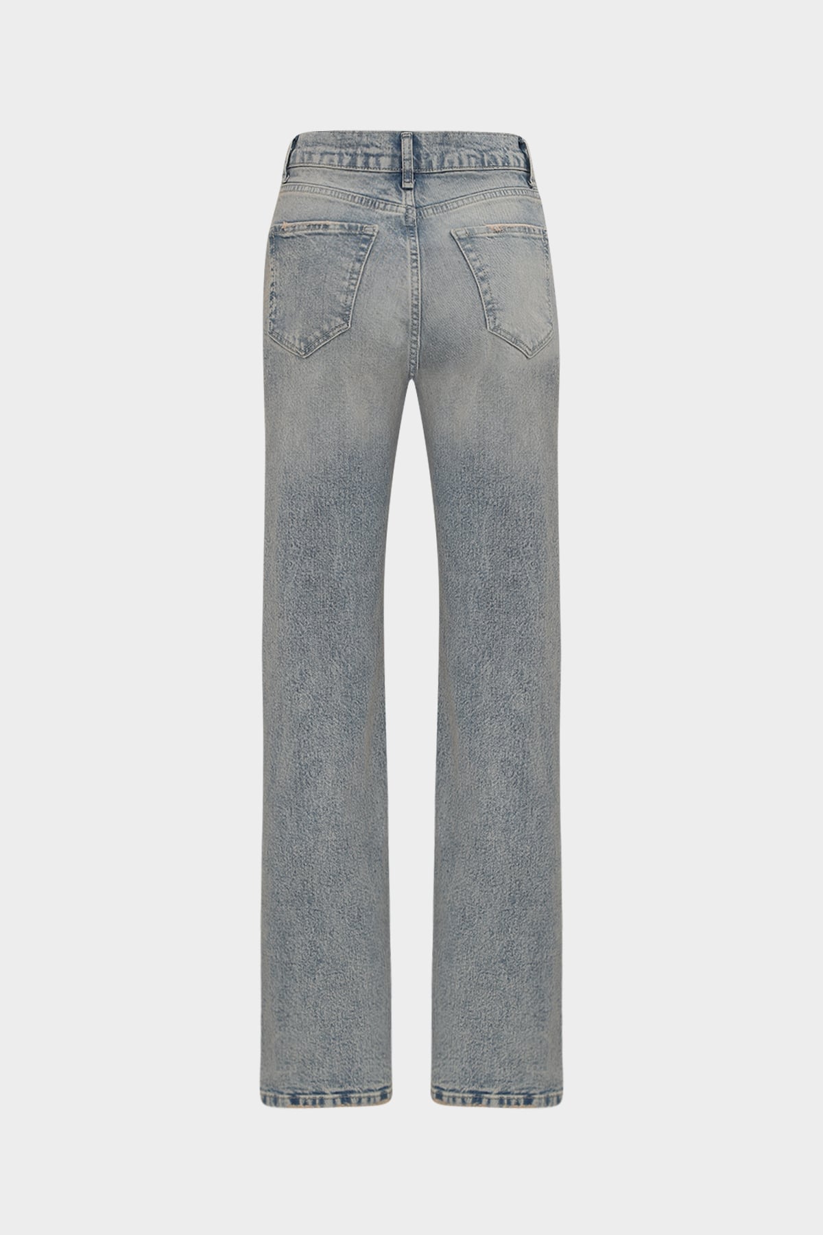 High Waist Kar Yıkama Straight Likralı Kadın Jean Pantolon |  