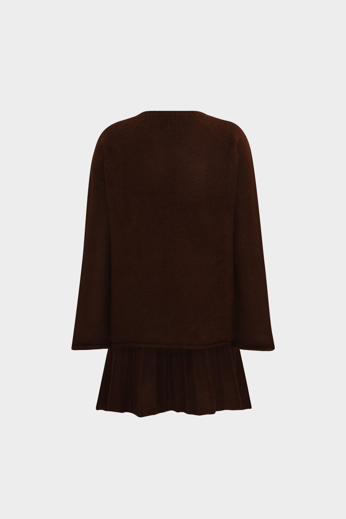 Premium Oversize Kazak Piliseli Mini Etek Alt Üst Kadın Triko Takım | Açelya Okçu 