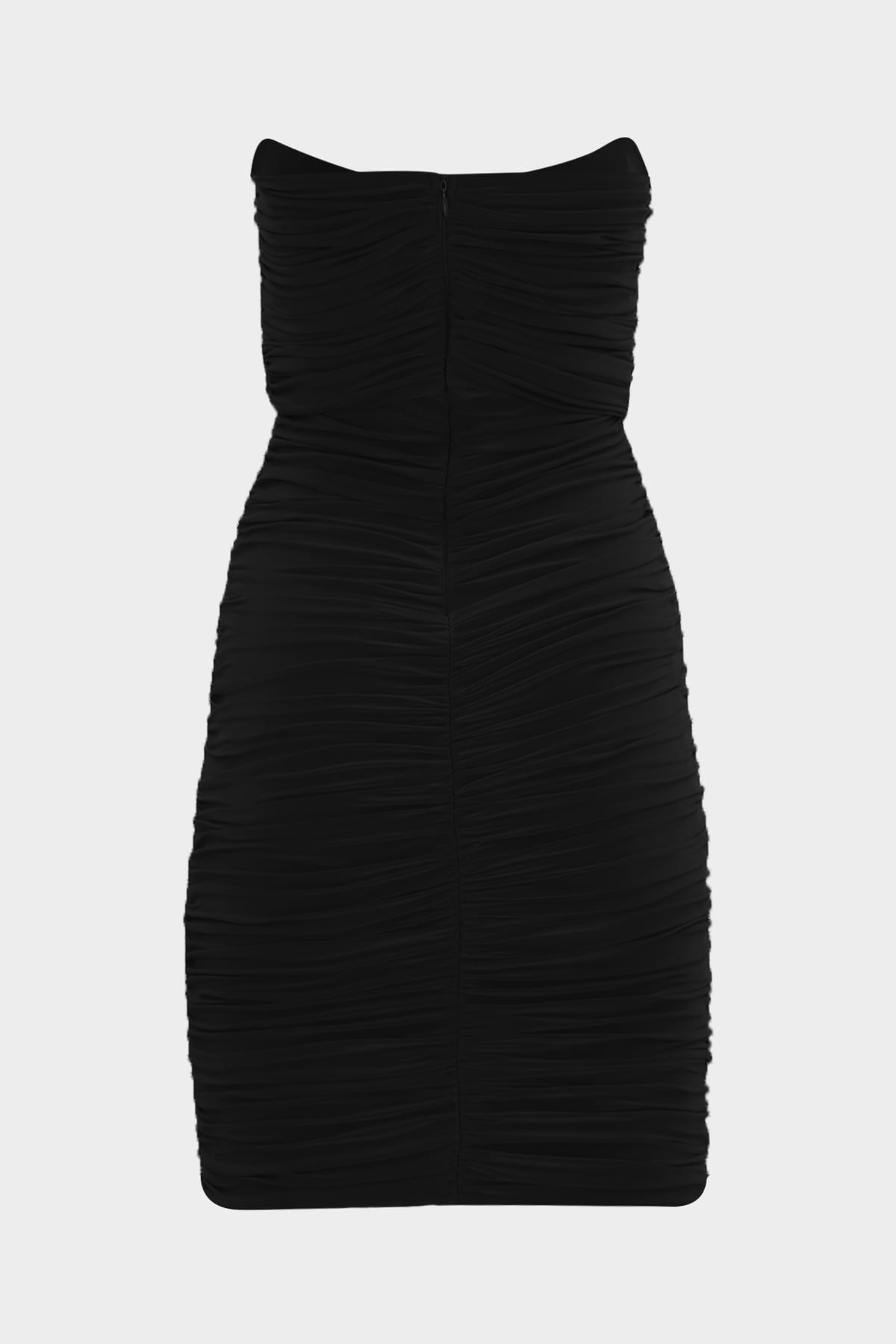 Premium Korsaj Detaylı Straplez Full Drape Kadın Mini Elbise |  