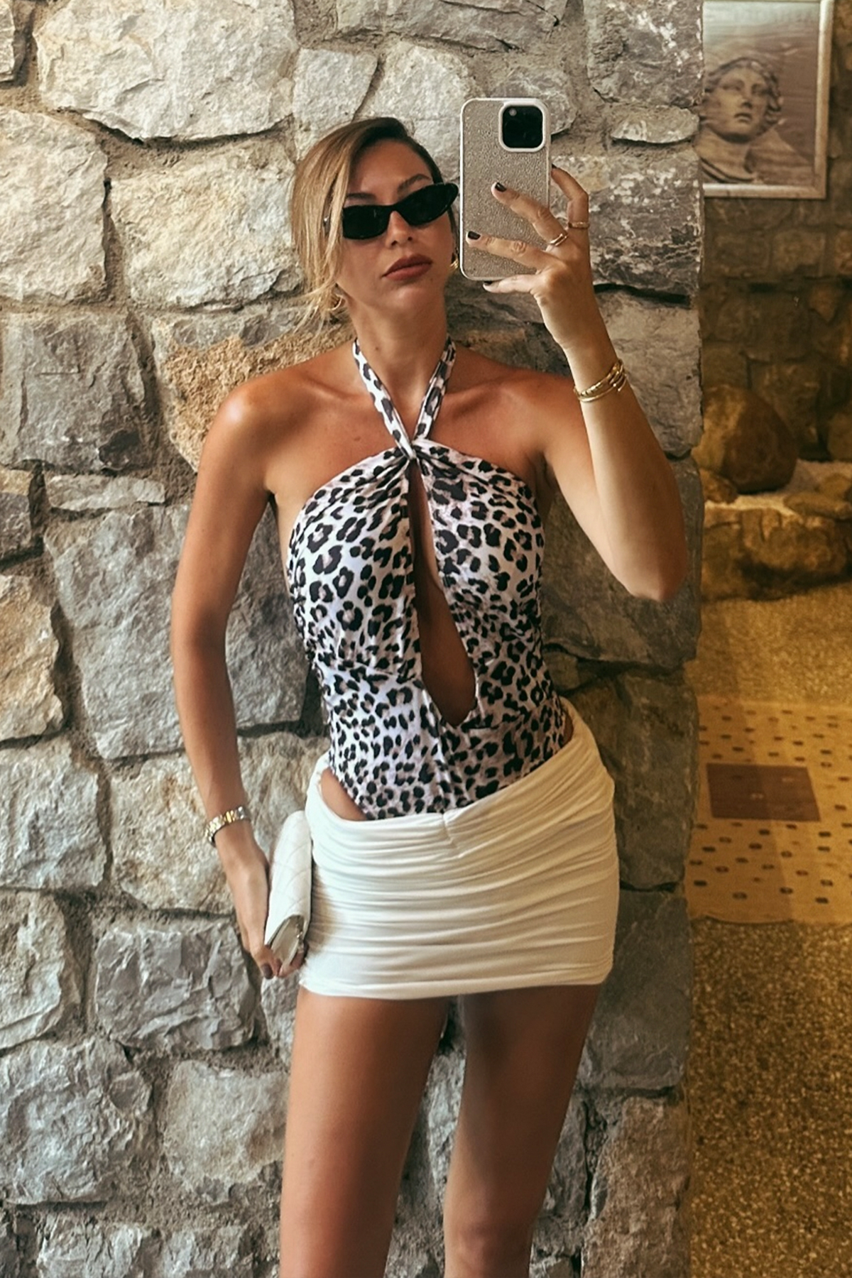 Premium Leopar Desen DEMETER Fit Kadın Mayo |  