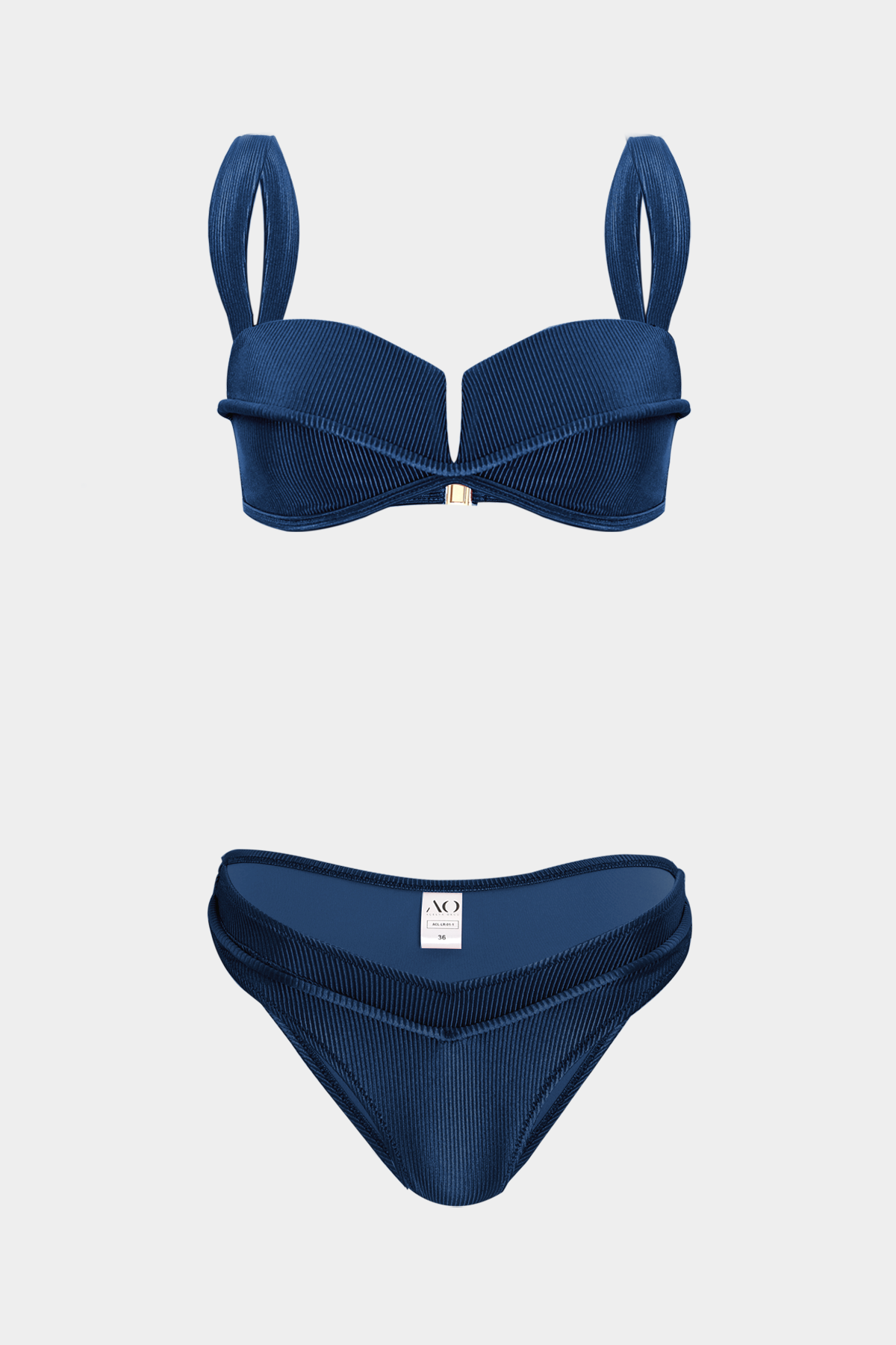 Premium Biye Detaylı RHEA Yüksek Bel Kadın Bikini Altı |  
