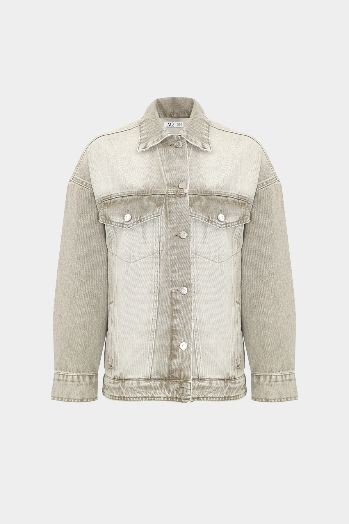 Premium Kar Yıkama Oversize Kadın Jean Ceket  |  