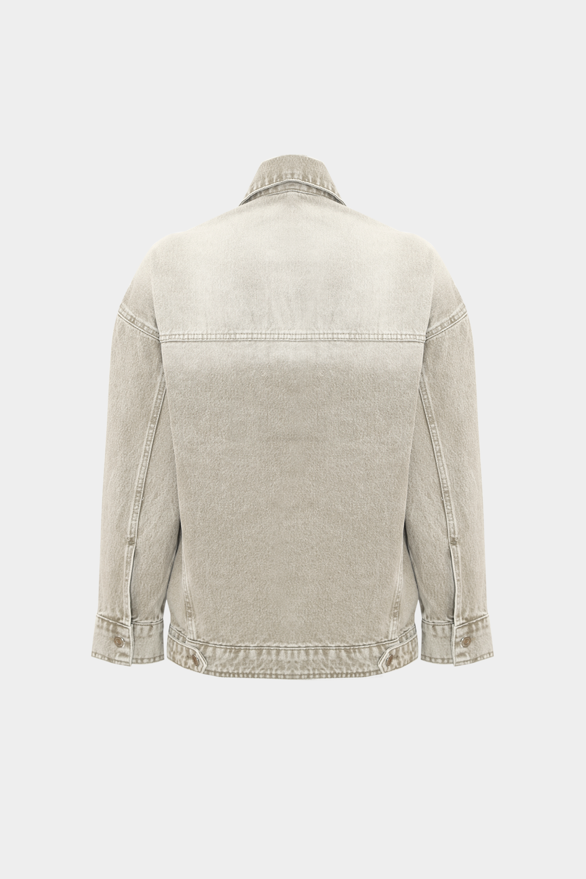 Premium Kar Yıkama Oversize Kadın Jean Ceket  |  