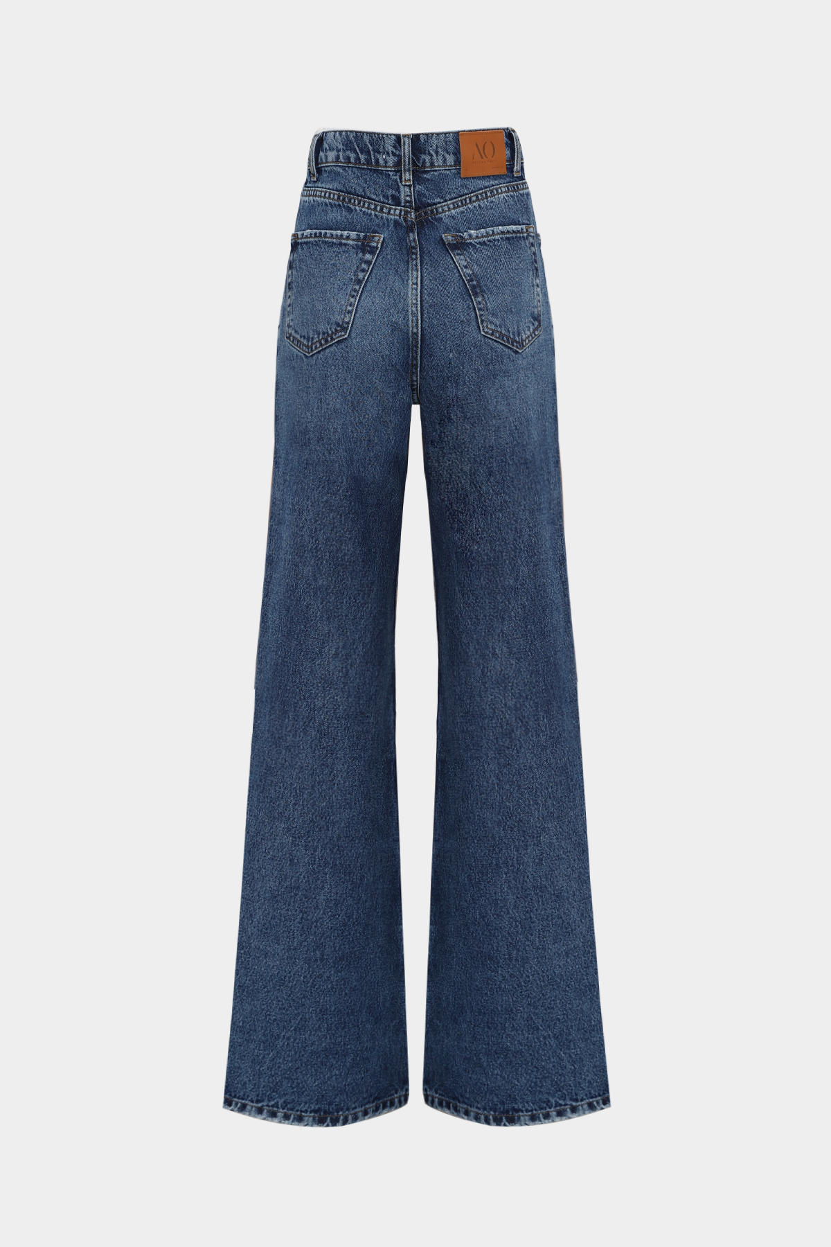 High Waist Extra Yüksek Bel Palazzo Kadın Jean Pantolon |  