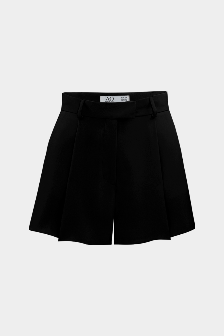 Premium Lowry Wide Leg Mini Boy Dokuma Şort |  