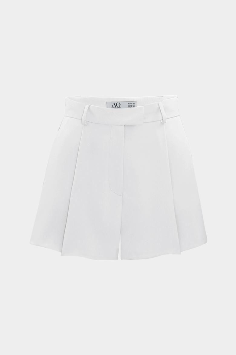 Premium Lowry Wide Leg Mini Boy Dokuma Şort |  