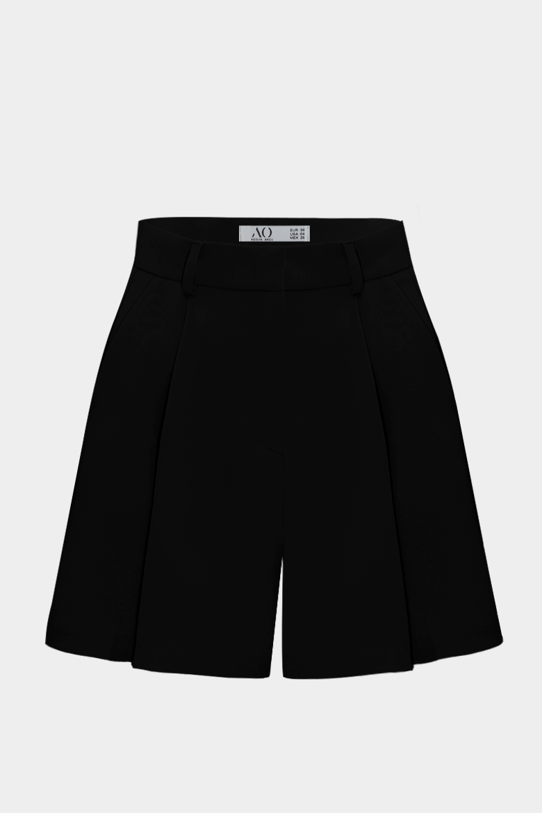 Premium Lowry Wide Leg Midi Boy Dokuma Şort |  