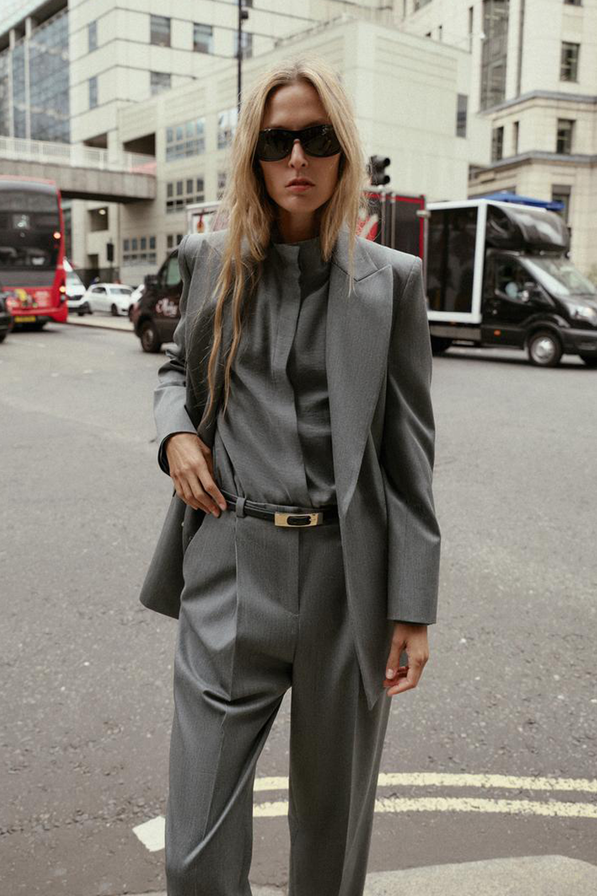Premium KYBELE  Oversize Kruvaze Dokuma  Ceket |  