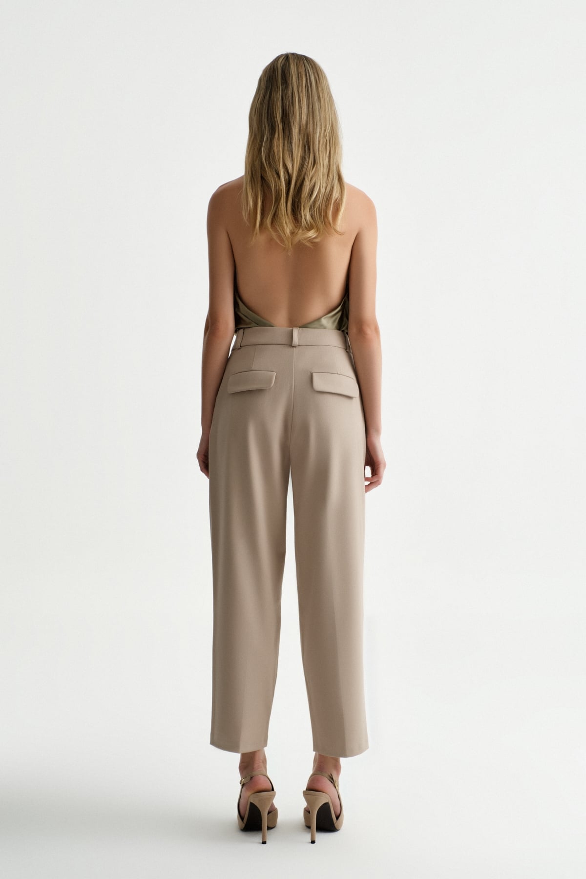 Premium VENTO Orta Bel Kısa Paça Lycra Pantolon | Açelya Okçu 