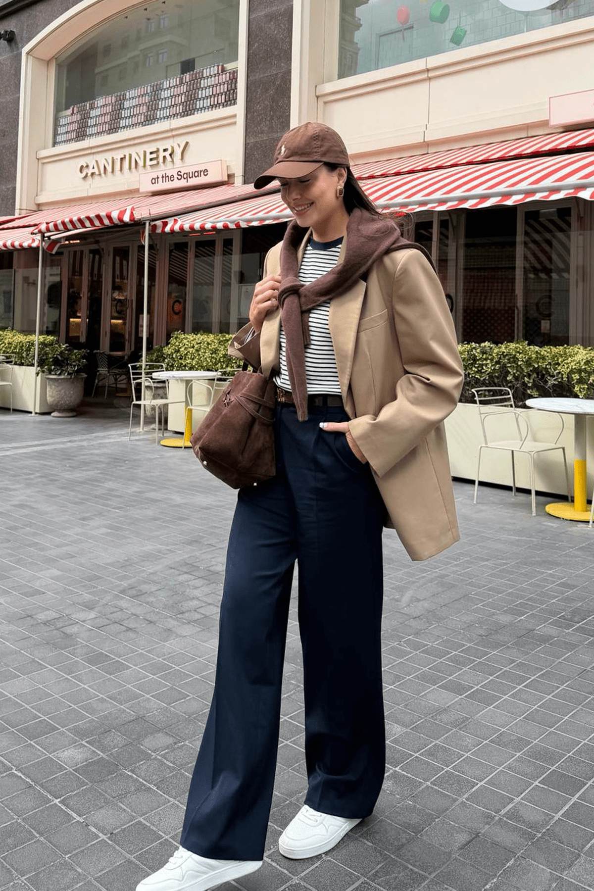 Premium VENTO Orta Bel Wide Leg Dokuma Pantolon |  