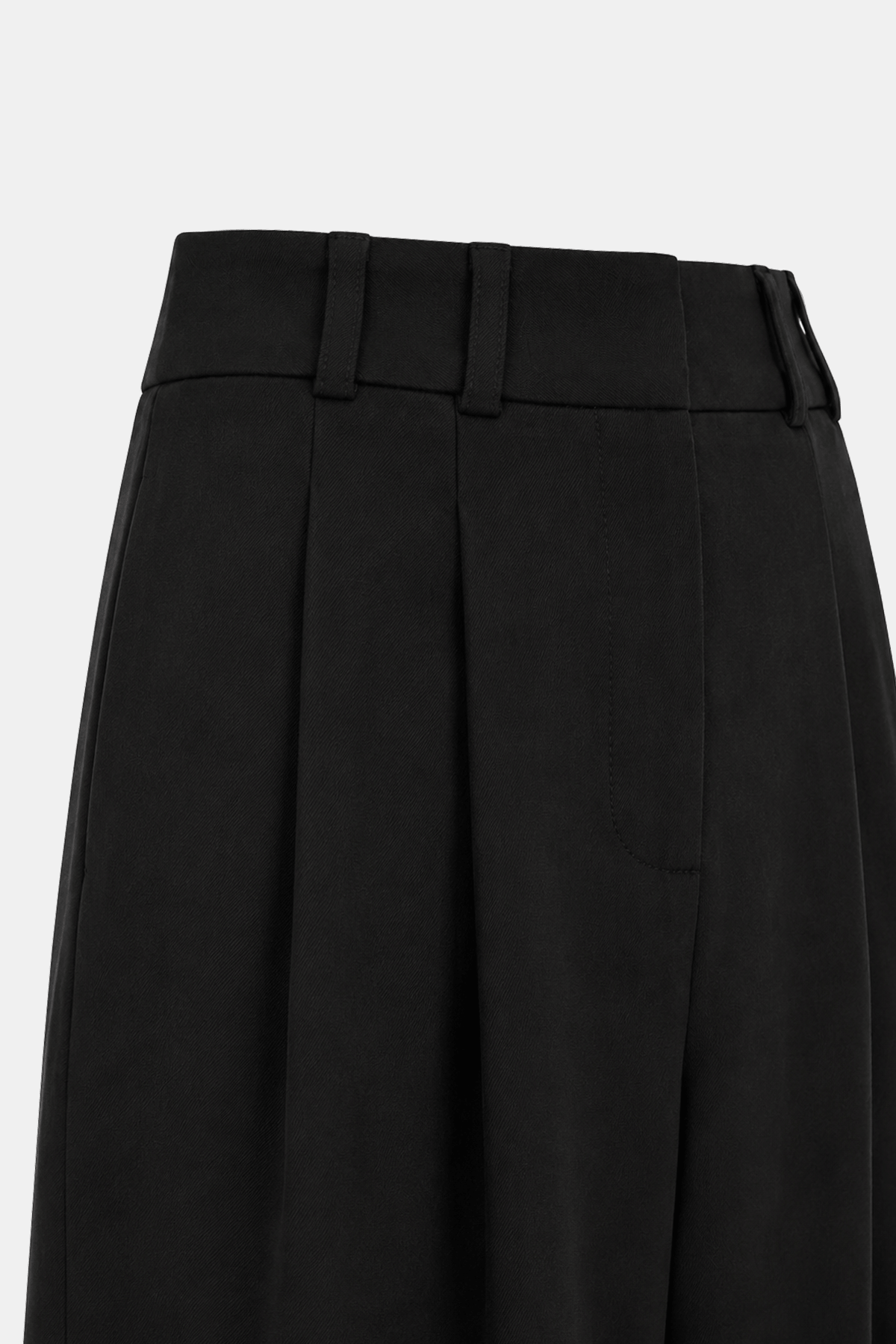 Premium Rovena Çift Plise Detaylı Dokuma Pantolon |  
