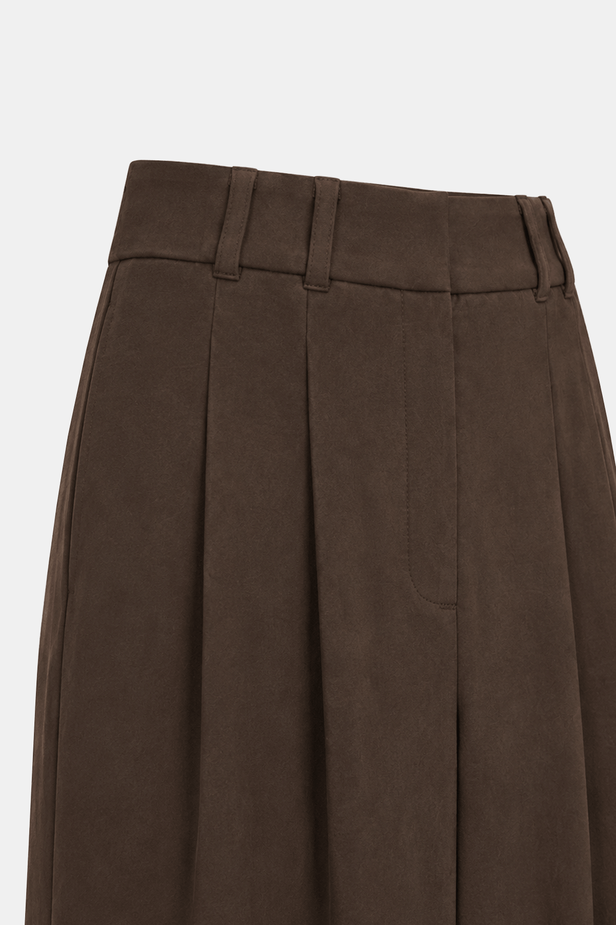 Premium Rovena Çift Plise Detaylı Dokuma Pantolon |  