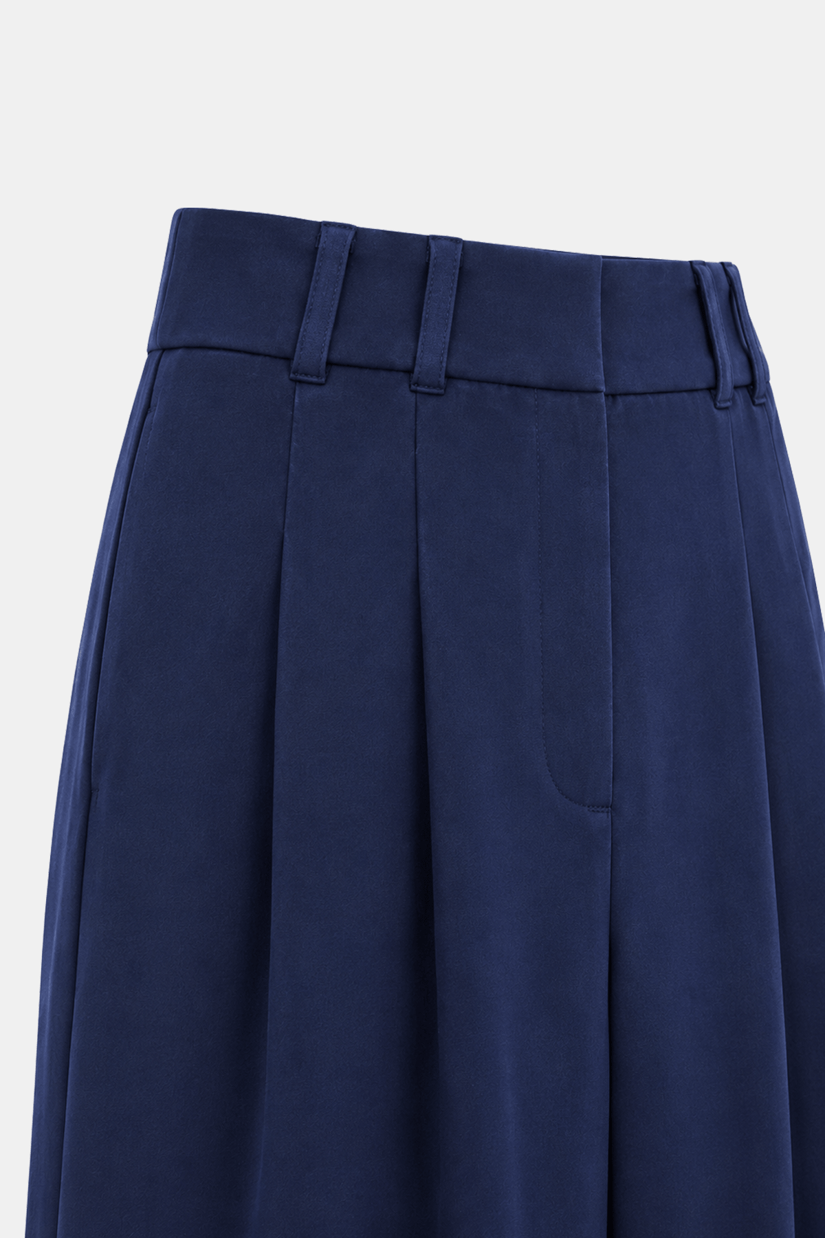 Premium Rovena Çift Plise Detaylı Dokuma Pantolon |  