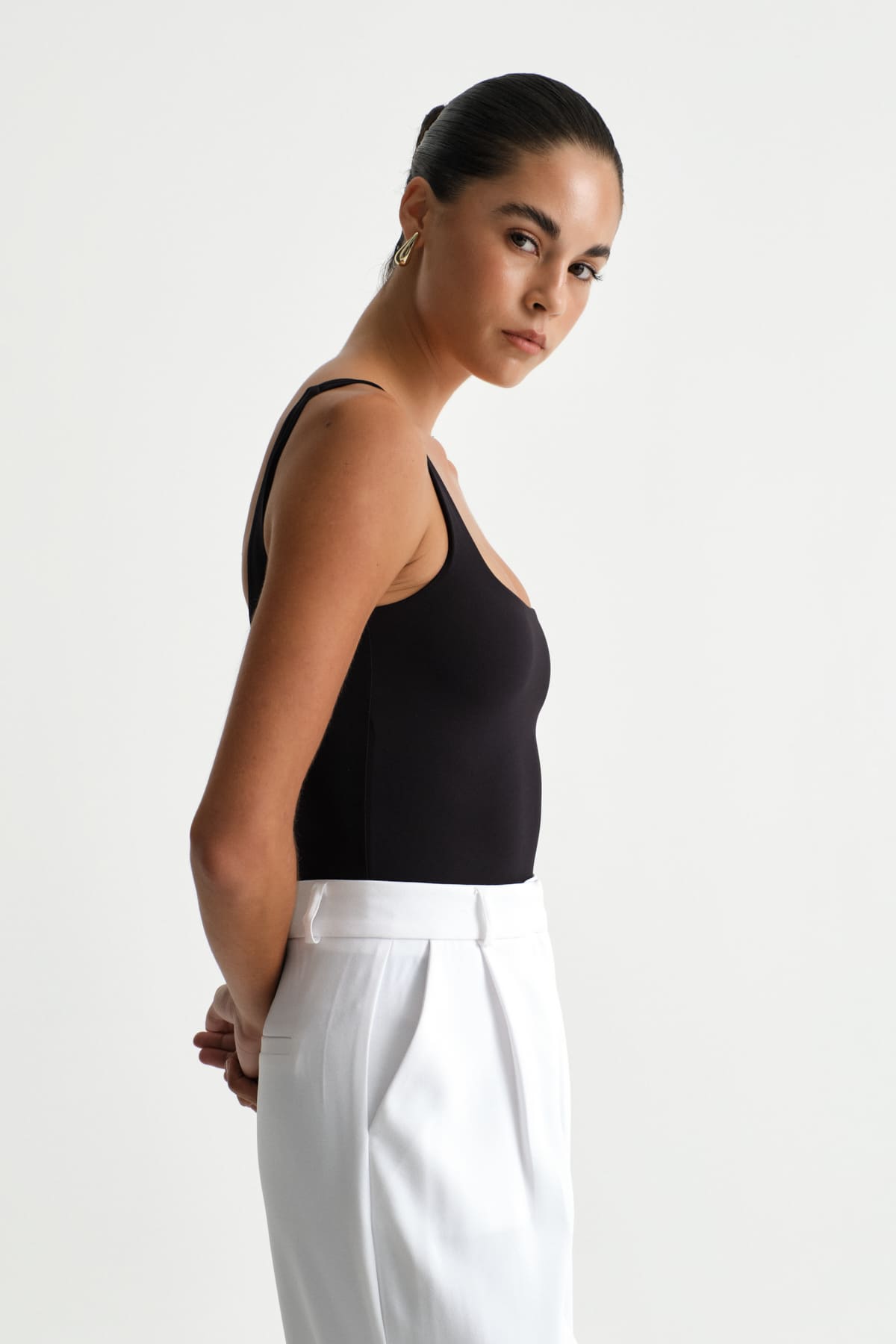 Premium Darcy Kare Yaka Bodysuit  | Açelya Okçu 