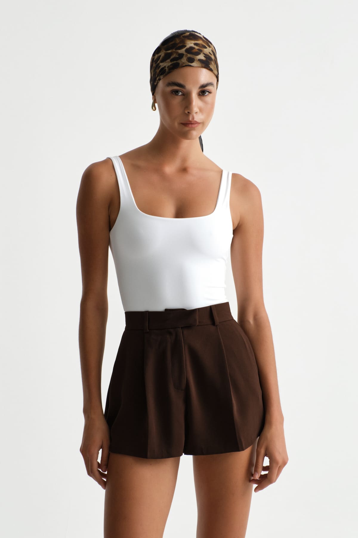 Premium Darcy Kare Yaka Bodysuit  | Açelya Okçu 