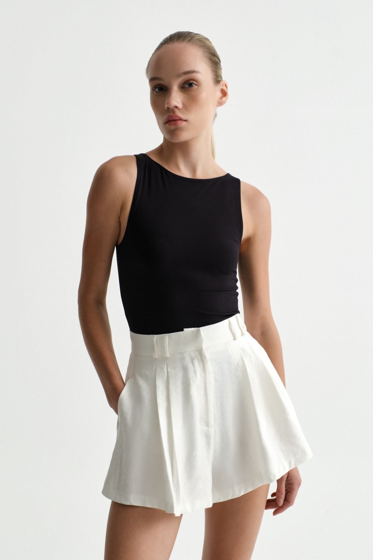 Premium Darcy Halter Yaka Bodysuit | Açelya Okçu 
