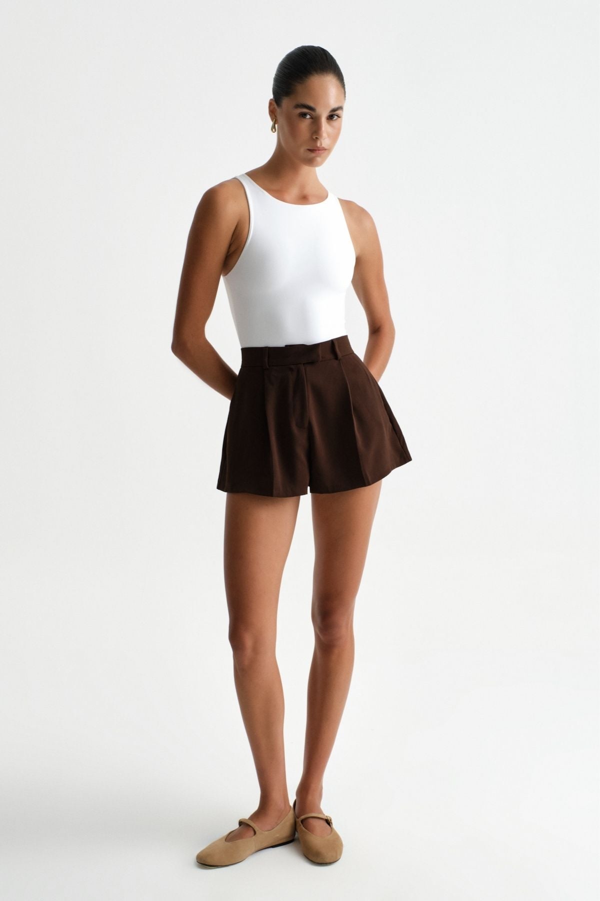 Premium Darcy Halter Yaka Bodysuit | Açelya Okçu 
