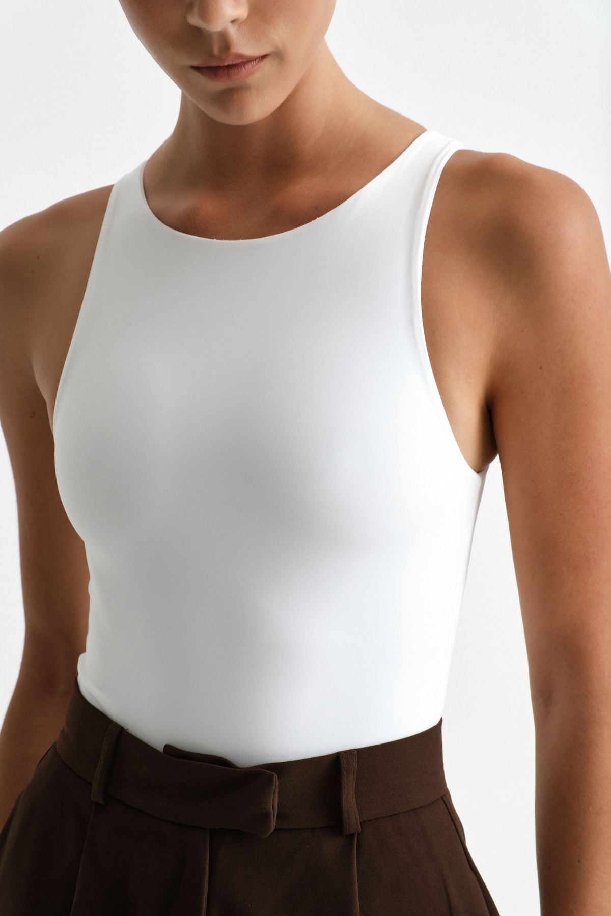 Premium Darcy Halter Yaka Bodysuit | Açelya Okçu 