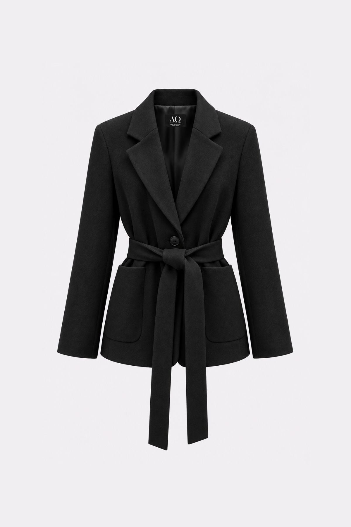 Premium JANELLE Blazer Torba Cep Yün Ceket | Açelya Okçu 
