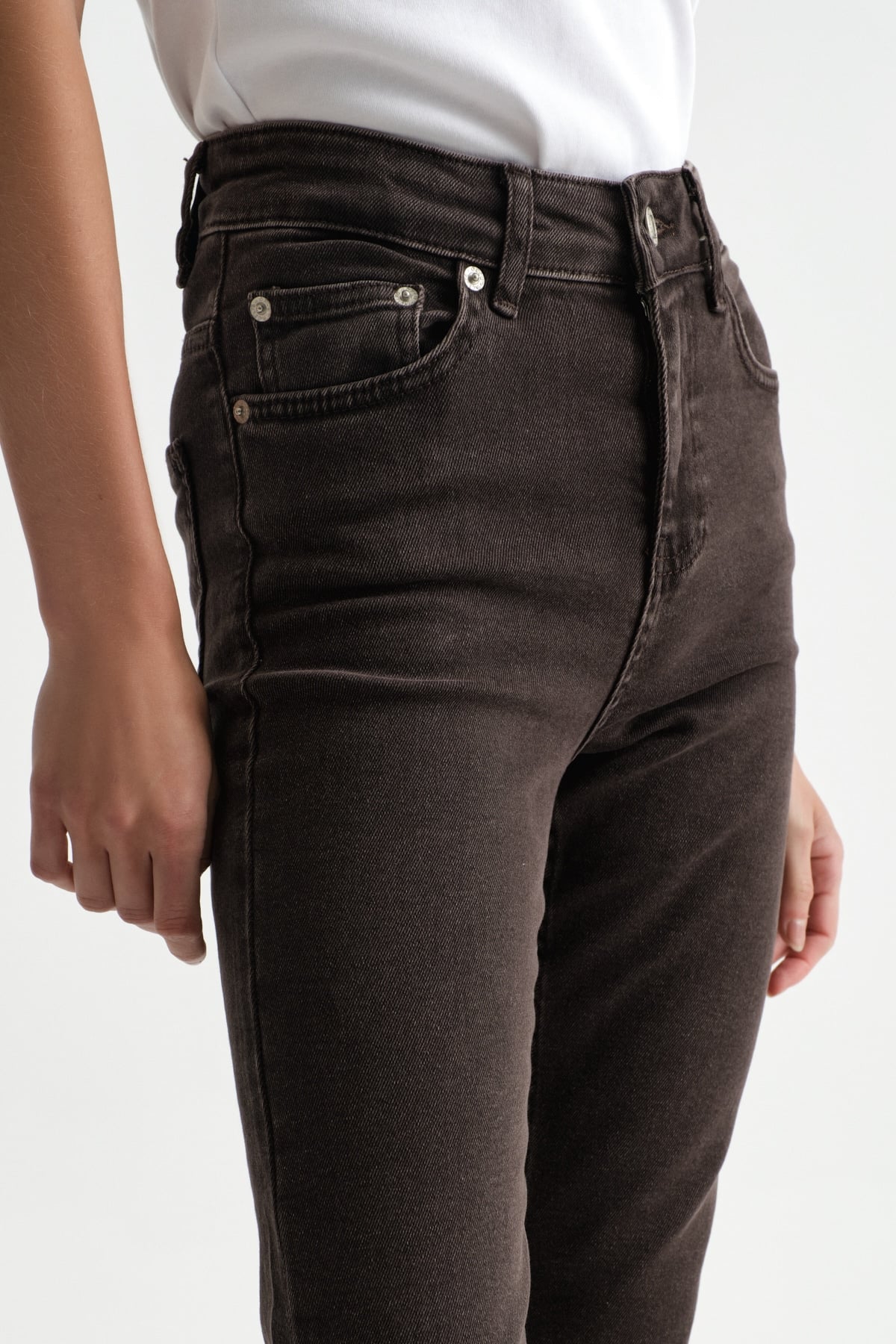 High Waist Flare Leg Full Length Stretch  Jean |  