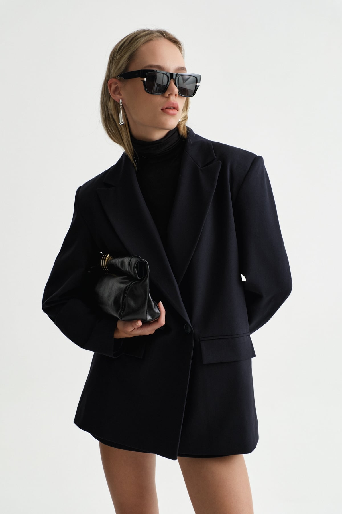 Premium KYBELE  Oversize Kruvaze Dokuma  Ceket | Açelya Okçu 