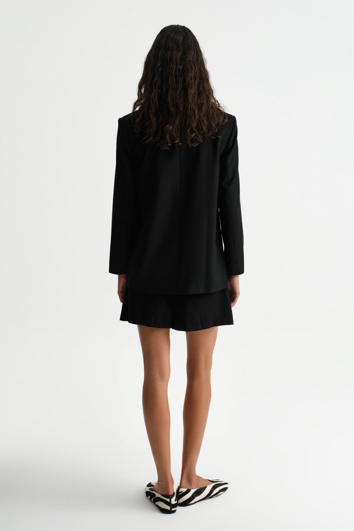 Premium KYBELE  Oversize Kruvaze Dokuma  Ceket | Açelya Okçu 