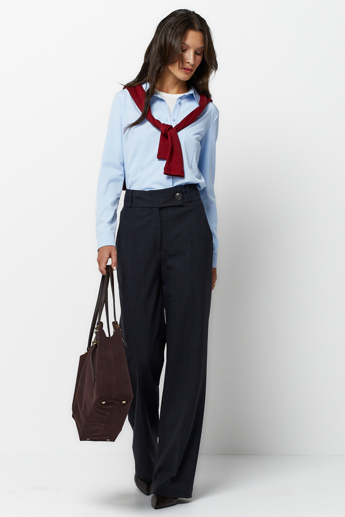 Çizgili Mini Çan Etek-ANTRST.