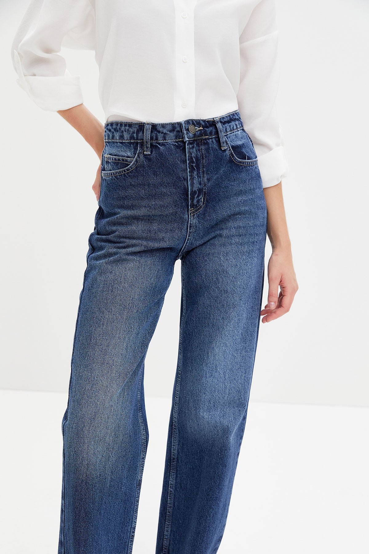 Wide Leg Jeans-LACIVE.