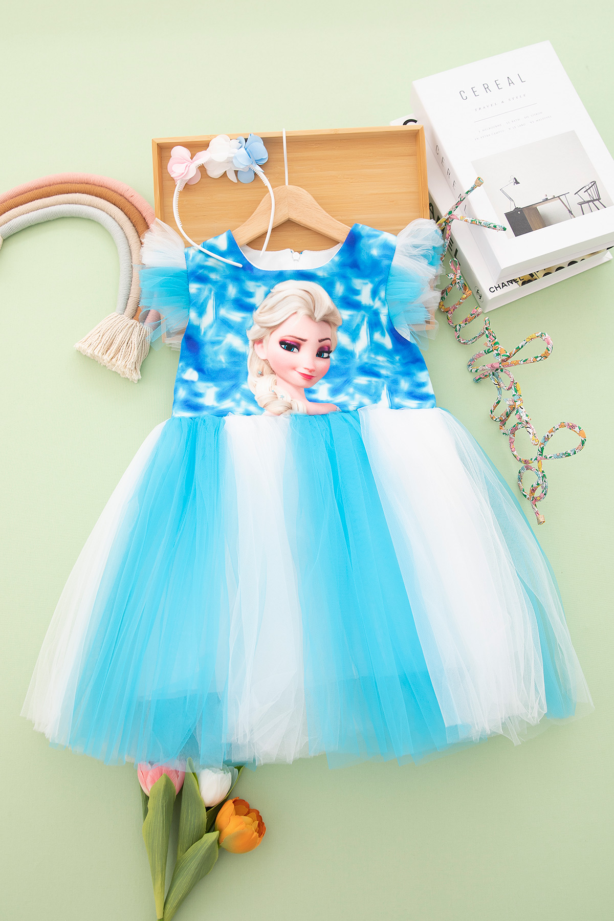 disney princess holiday dress Off-White Organza Disney Princess Theme Gown main image 0