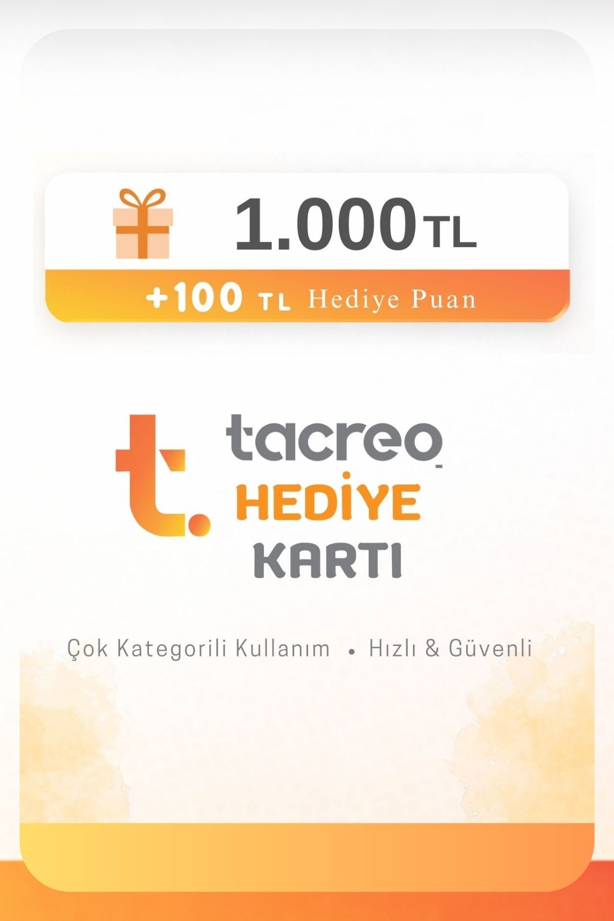 Tacreo Hediye Kartı 1.000 TL