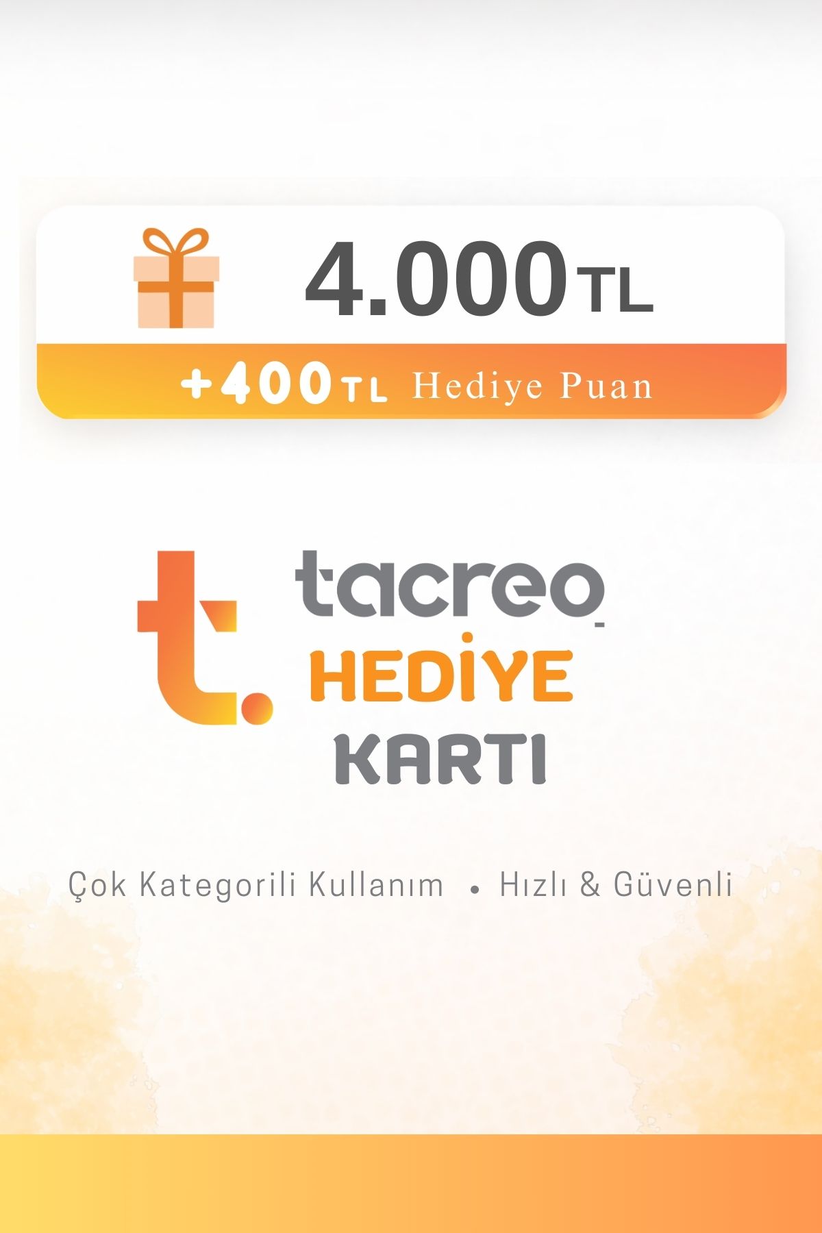Tacreo Hediye Kartı 4.000 TL