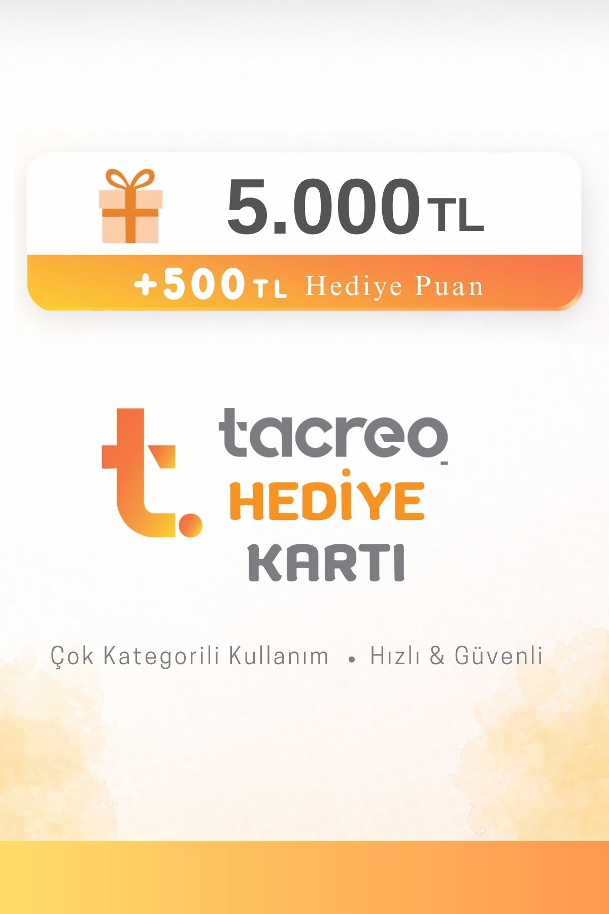 Tacreo Hediye Kartı 5.000 TL