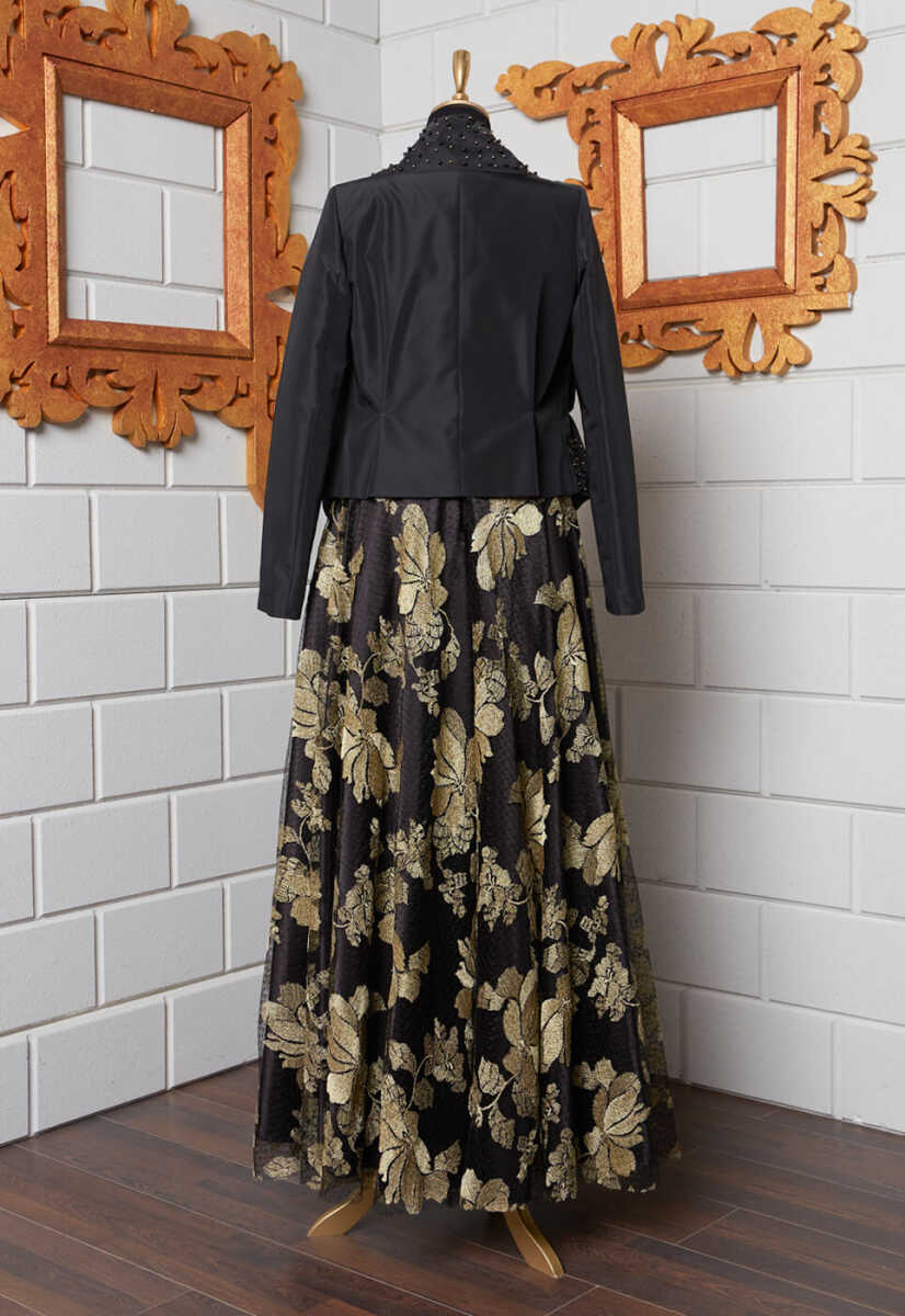 15k1017 Çiek Desenli Ceketli Abiye, Tesettür Giyim