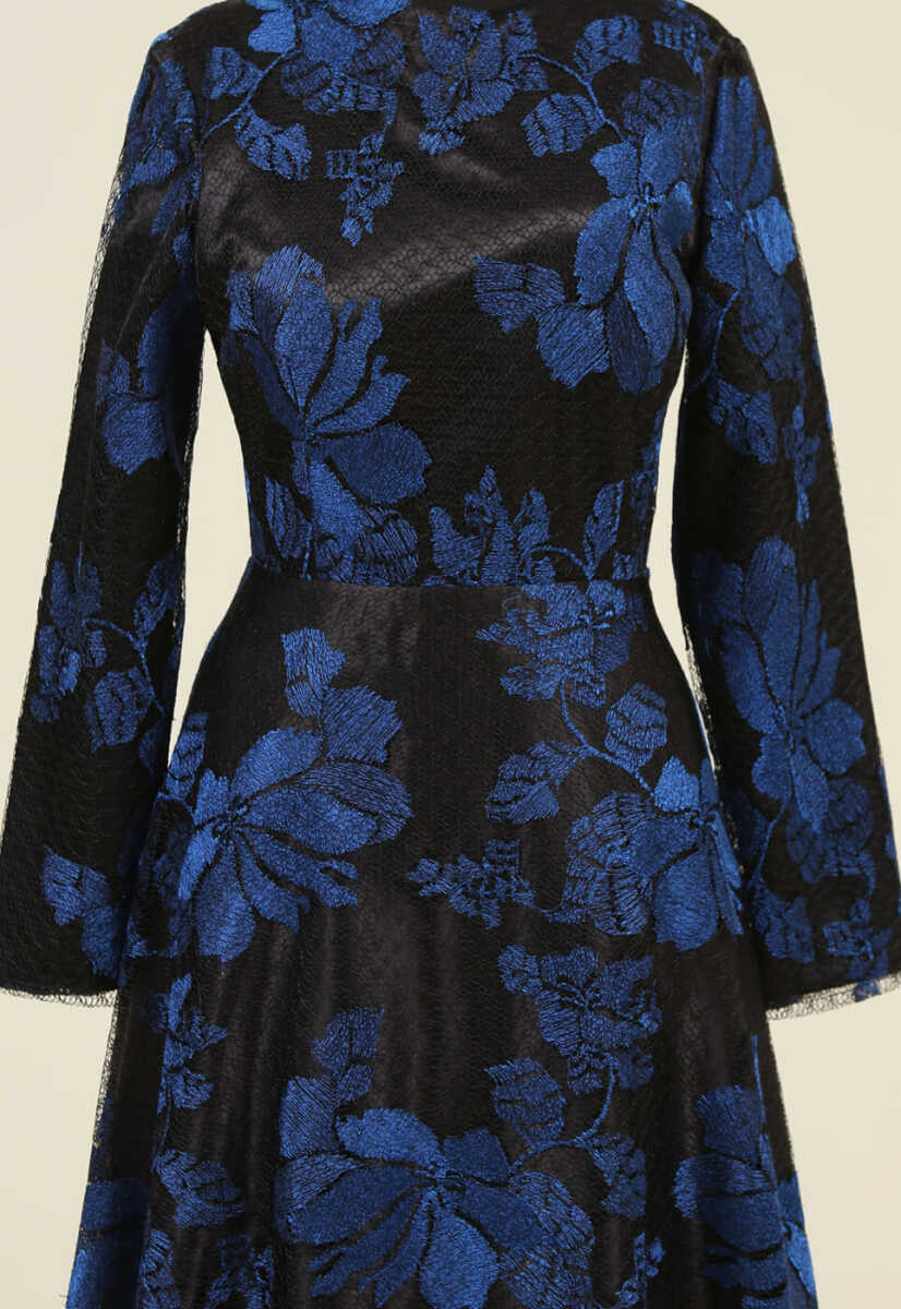 15k1017 Çiek Desenli Ceketli Abiye