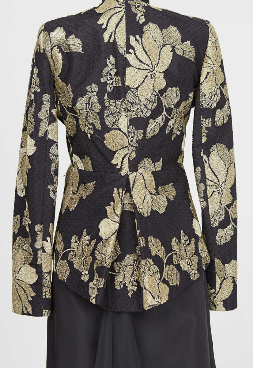 15k1020 Desenli Ceketli Abiye