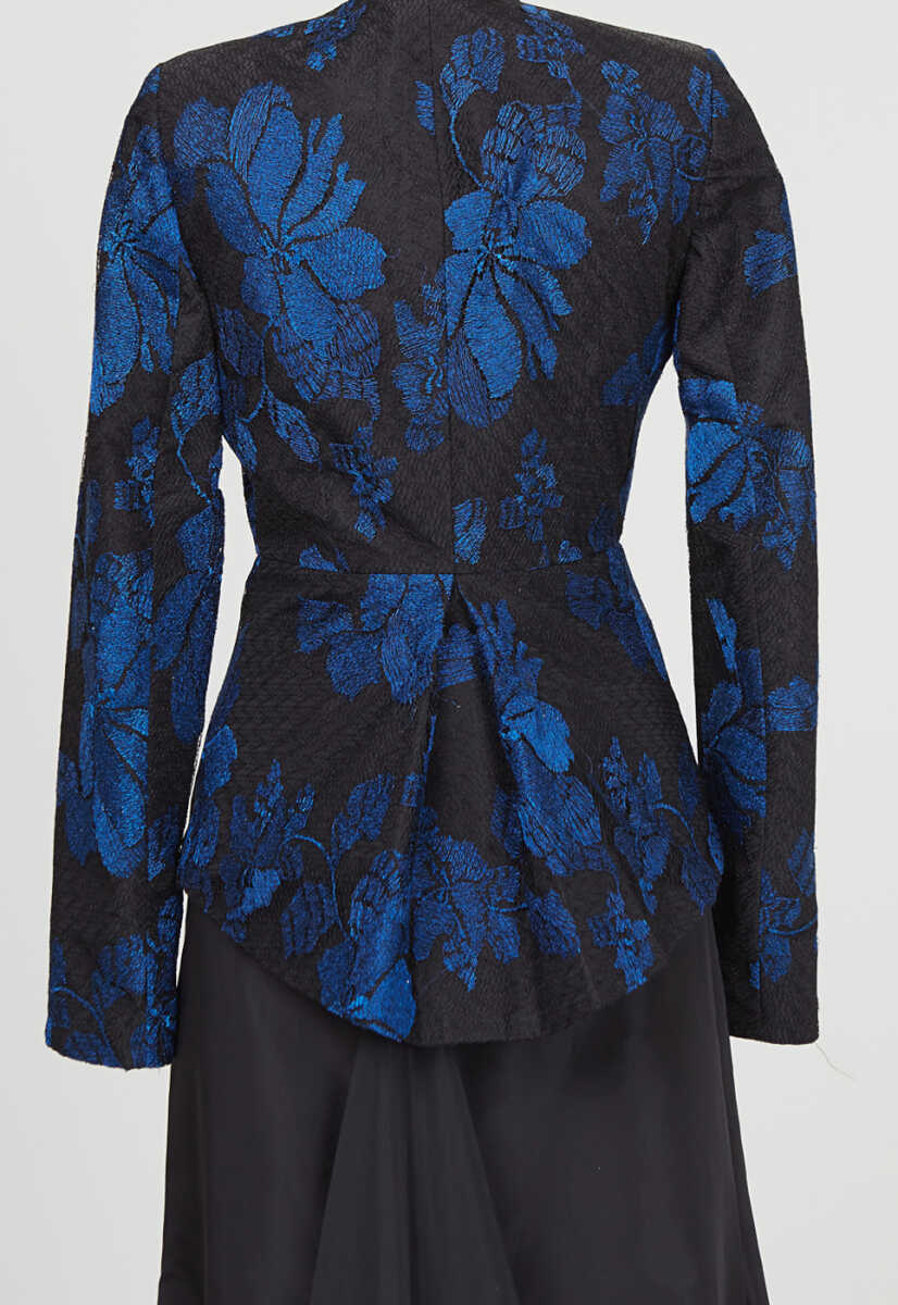 15k1020 Desenli Ceketli Abiye