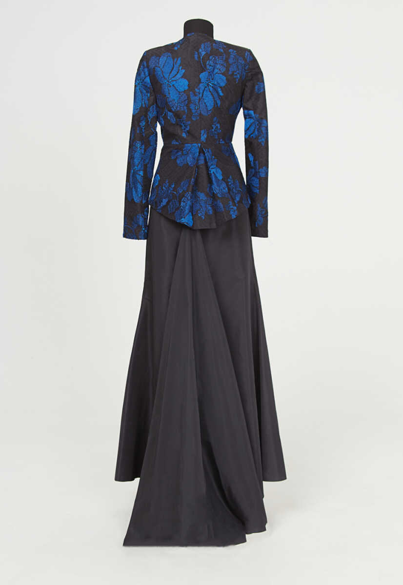 15k1020 Desenli Ceketli Abiye