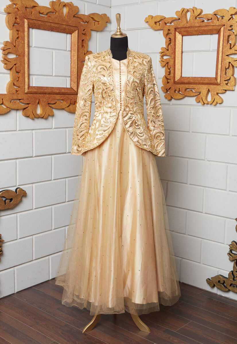 15Y1004 Payetli Boncuk Detaylı Abiye