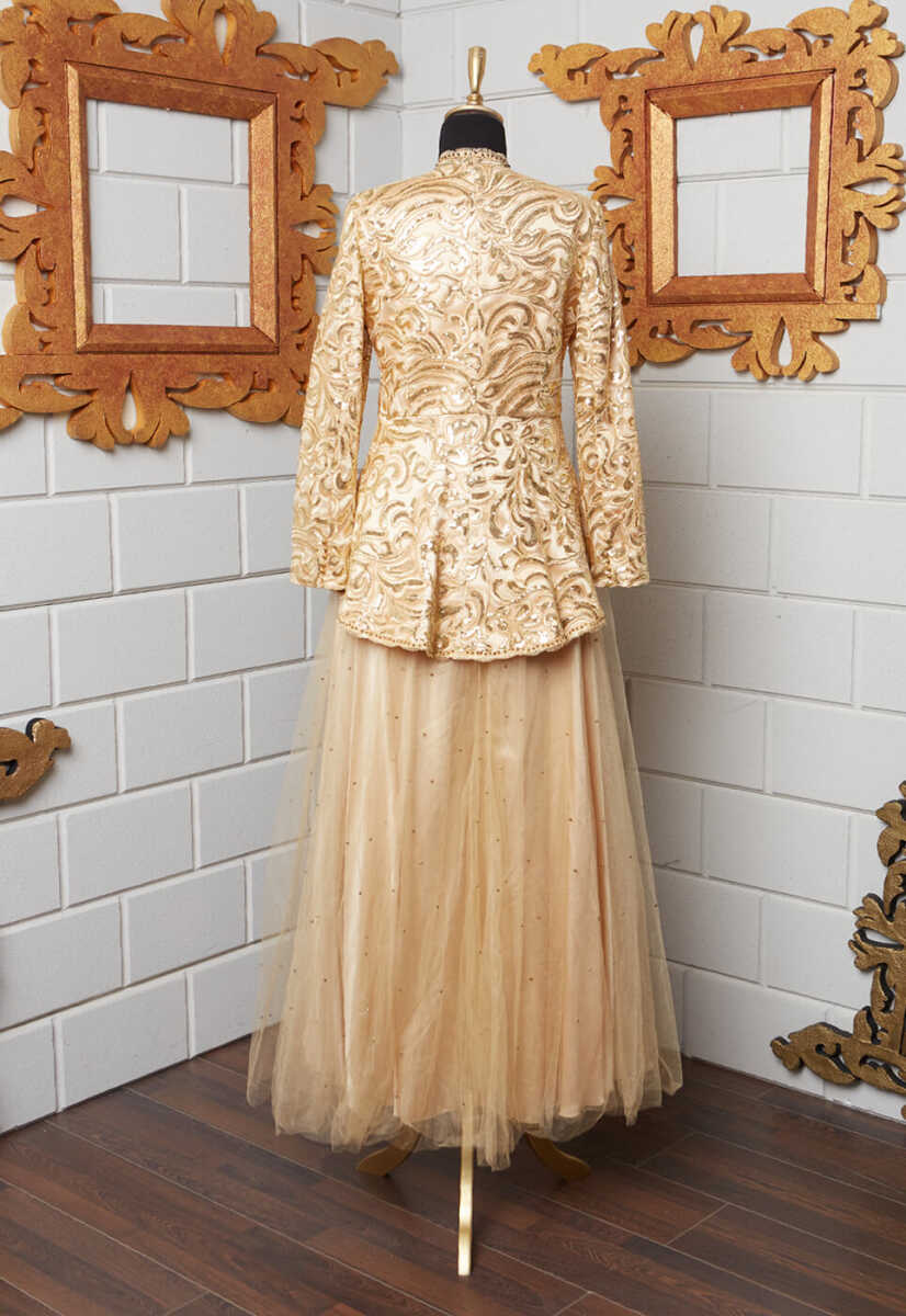 15Y1004 Payetli Boncuk Detaylı Abiye