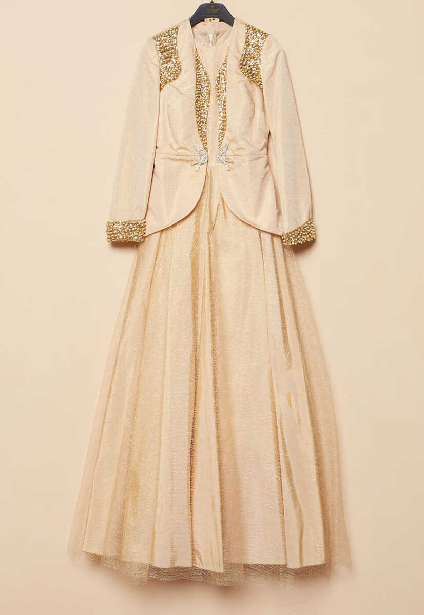 151014 CEKETLİ SİMLİ ABİYE, Tesettür Giyim