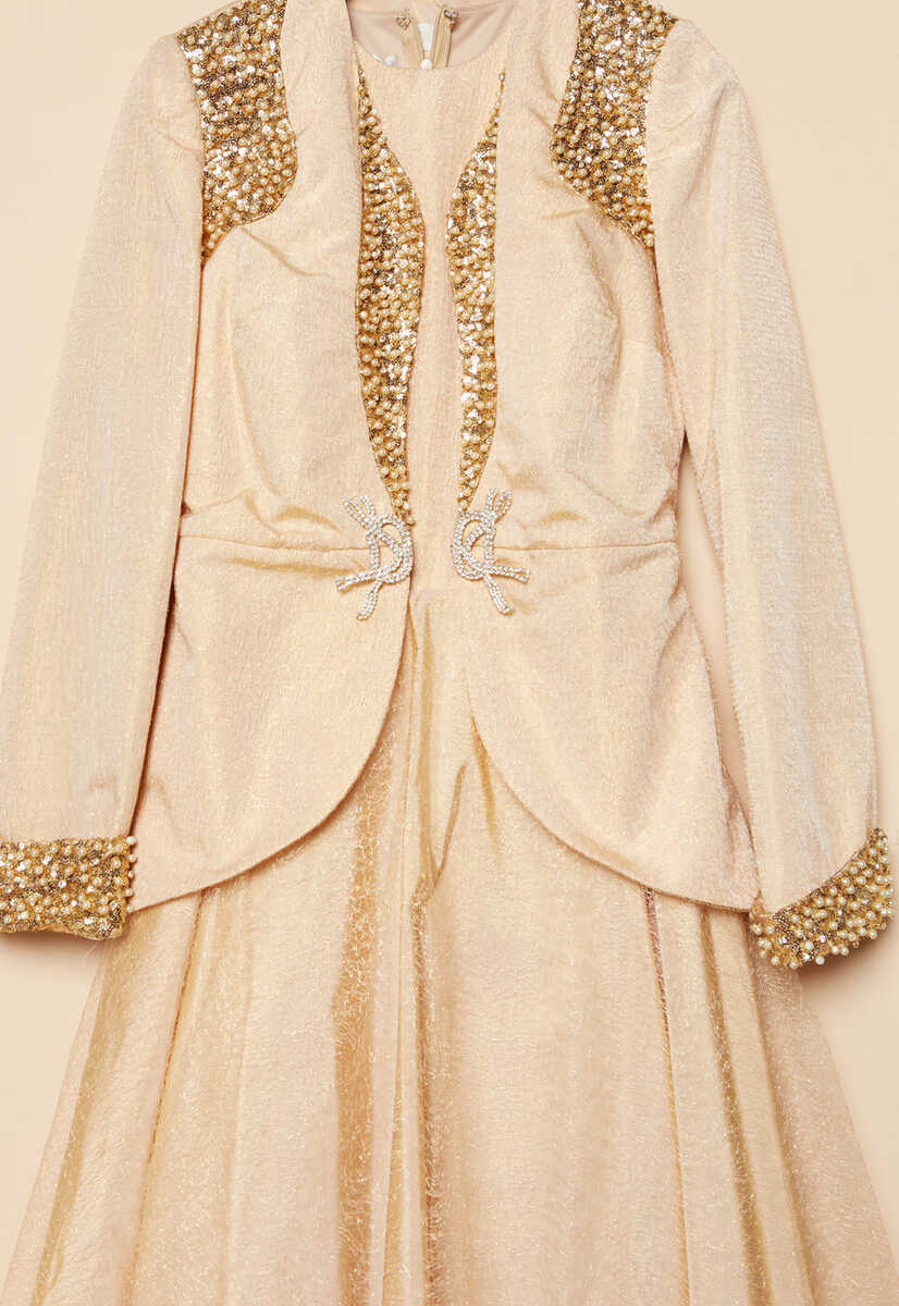 151014 CEKETLİ SİMLİ ABİYE, Tesettür Giyim