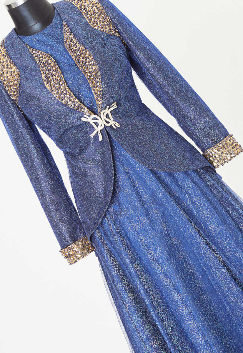 151014 CEKETLİ SİMLİ ABİYE, Tesettür Giyim