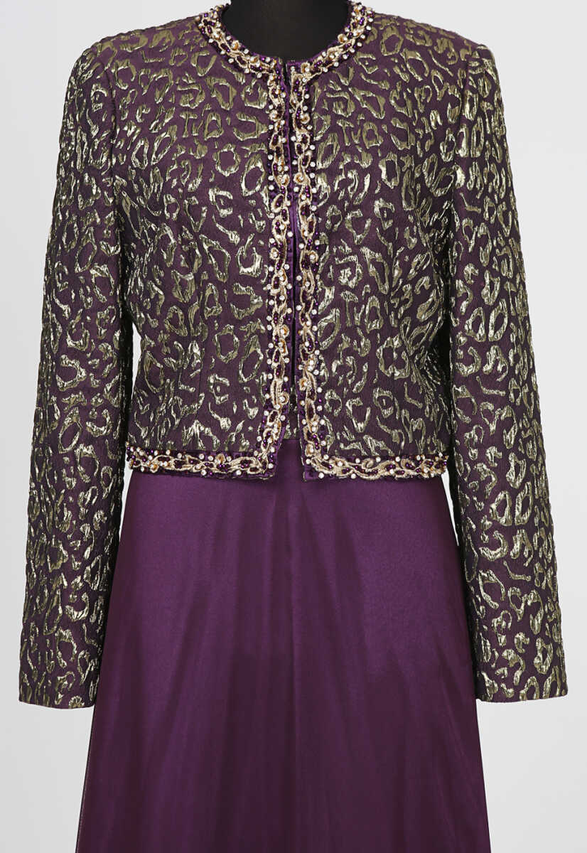 15y1103 Ceketli Abiye Elbise, Tesettür Giyim