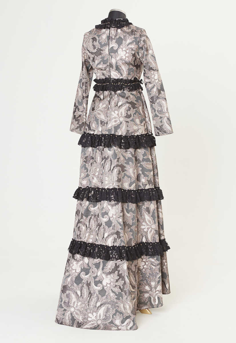 17Y1006 Şerit Dantelli Abiye, Tesettür Giyim