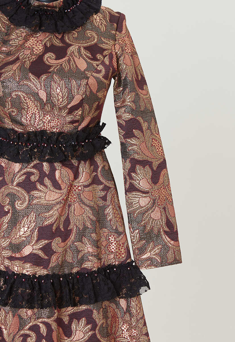 17Y1006 Şerit Dantelli Abiye, Tesettür Giyim