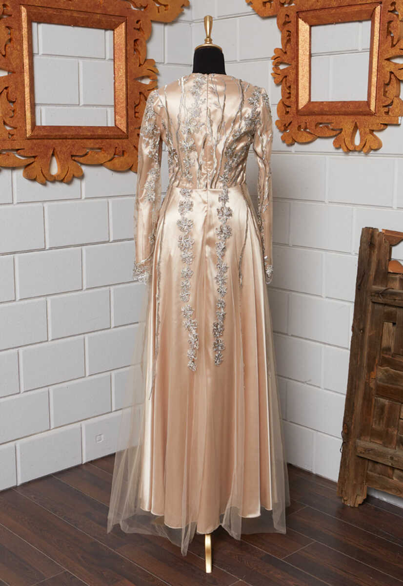 1802 İŞLEME DETAYLI ABİYE, Tesettür Giyim