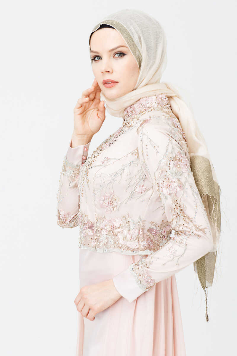 1809 İŞLEMELİ ABİYE, Tesettür Giyim