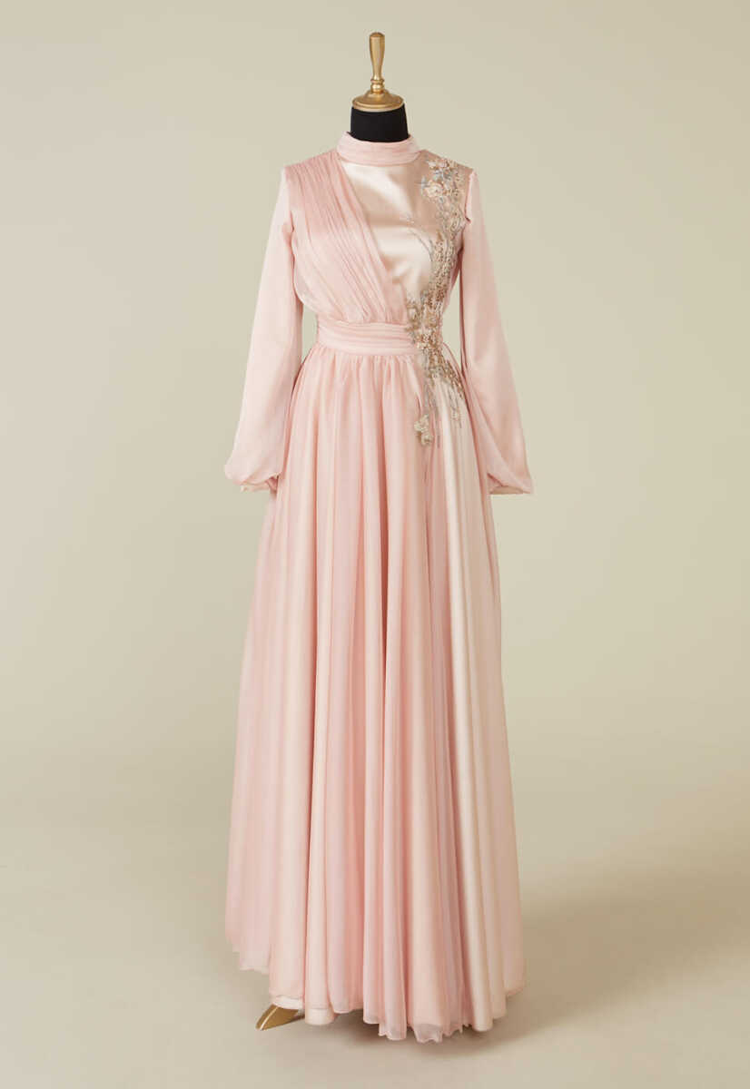 1233 DRAPE DETAYLI ABİYE