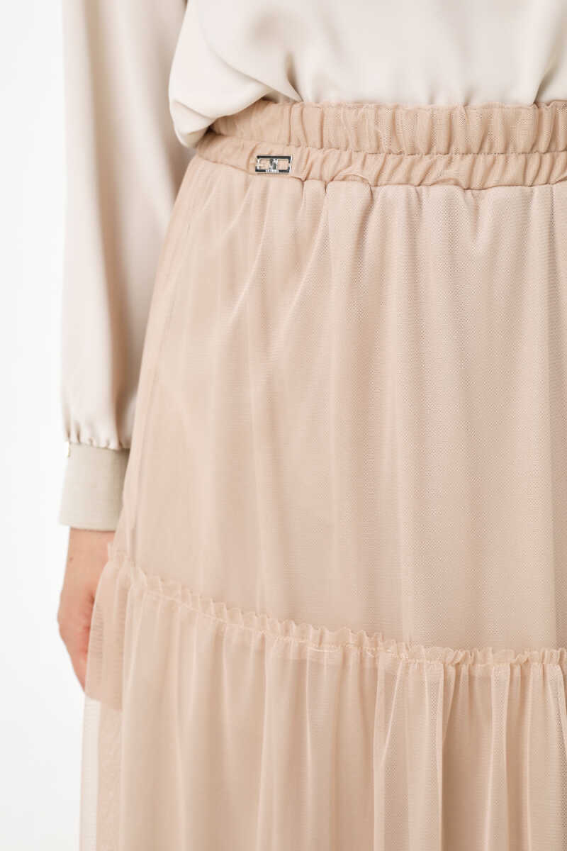 Tam Astarlı Tül Etek, Tesettür Giyim