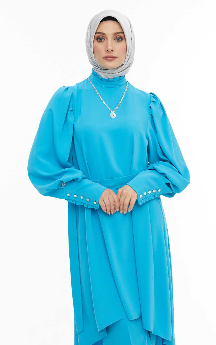 2427125 Kolye Detaylı Davet Takım, Tesettür Giyim